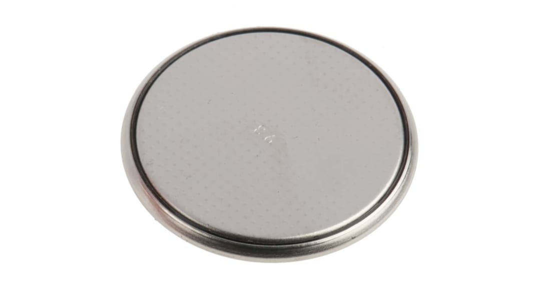 Panasonic CR2016 Button Battery, 3V, 20mm Diameter