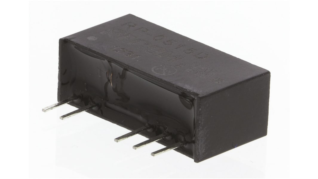 Recom RP DC/DC-Wandler 1W 5 V dc IN, ±15V dc OUT / ±33mA Durchsteckmontage 2.6kV ac isoliert