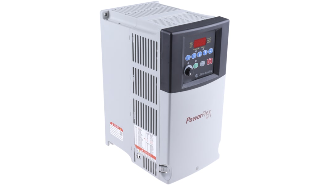 Allen Bradley Inverter Drive, 7.5 kW, 3 Phase, 400 V ac, 17 A, PowerFlex 40 Series