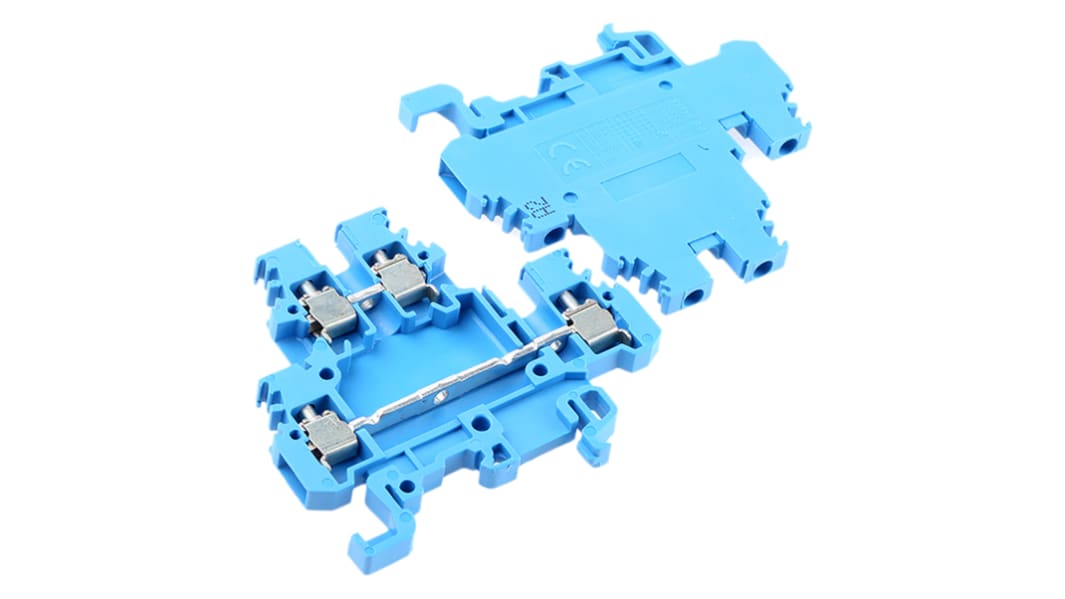 Entrelec 1SNA125490R1500 SNA Series Blue, 2.5mm², Double-Level, Screw Termination