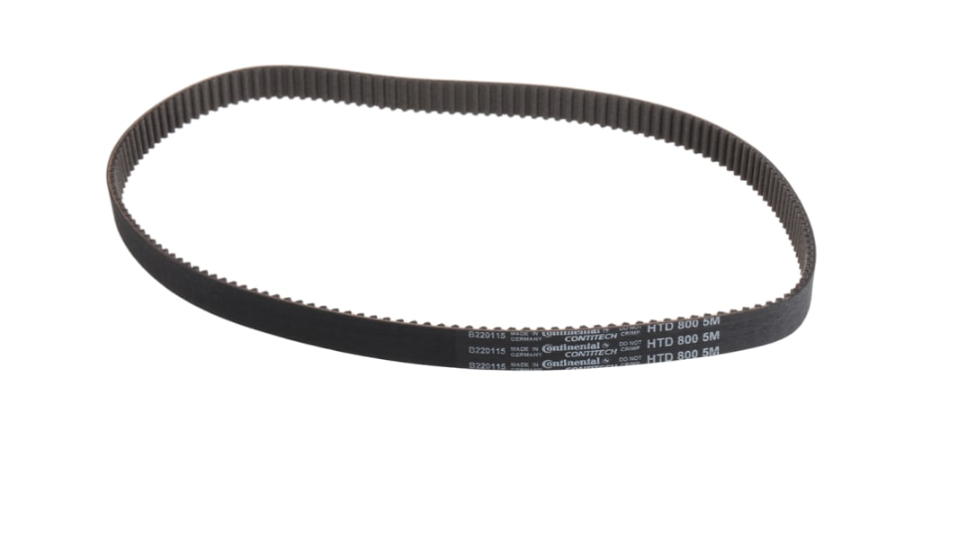 Contitech Gummi Zahnriemen 160 Zähne, Teilung 5mm, Maße 15mm x 800mm, 50m/s