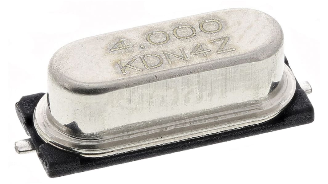 IQD 水晶振動子, 4MHz, 表面実装, 2-pin, HC-49-4H-SMX の場合