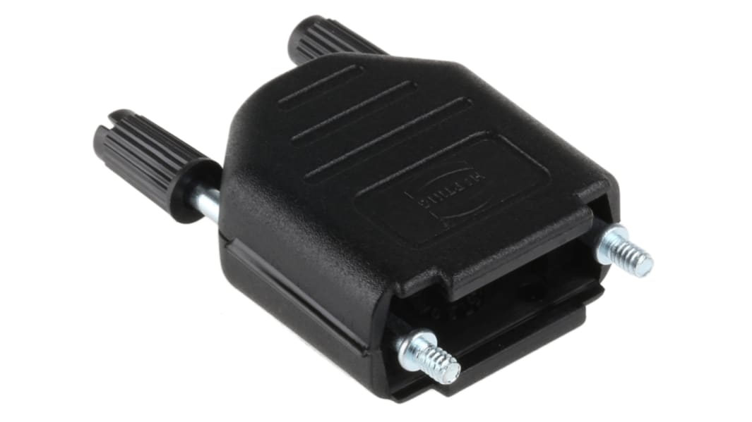 HARTING D-Sub バックシェエル D-sub シリーズ 9 極 E, 黒, 0967009042401