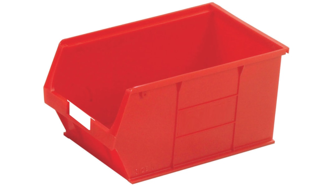 Contenitore RS PRO Colore rosso PP, 181mm x 205mm x 350mm