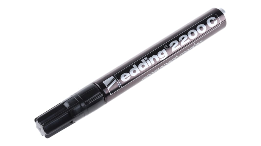 Edding Nero Pennarello indelebile Ultra sottile, Sottile, Medio Scalpello
