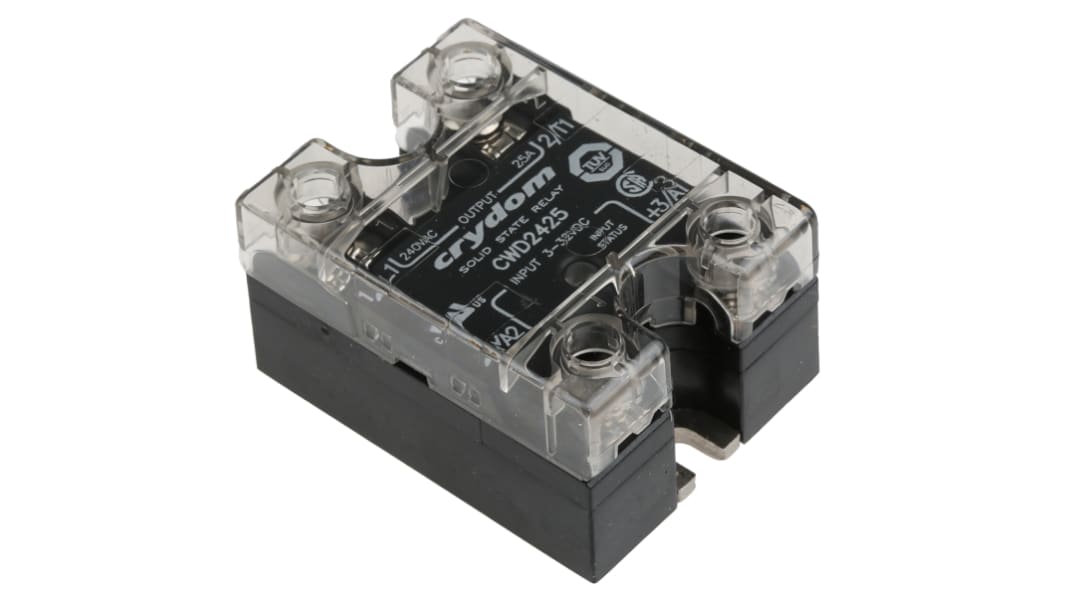 Sensata Crydom CW24 Series Solid State Relay, 25 A rms Load, Panel Mount, 280 V rms Load, 32 V Control