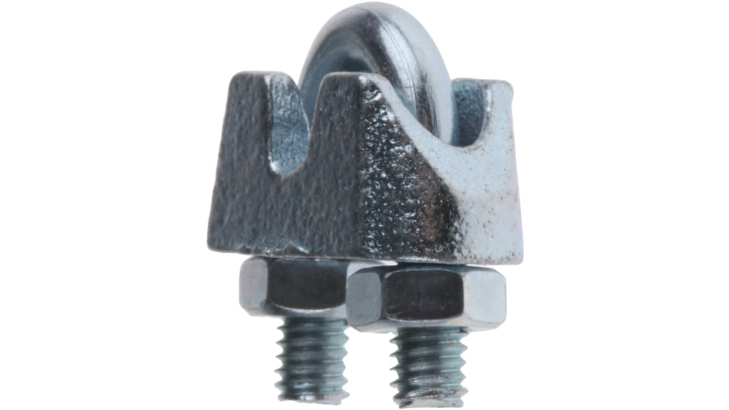 RS PRO Steel 3mm Diameter Wire Rope Clamp