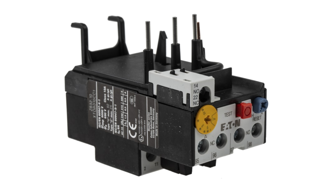 Relais de surcharge Eaton, 1 NO + 1 NF, 10 A, 500 V c.a., Vin 690 V
