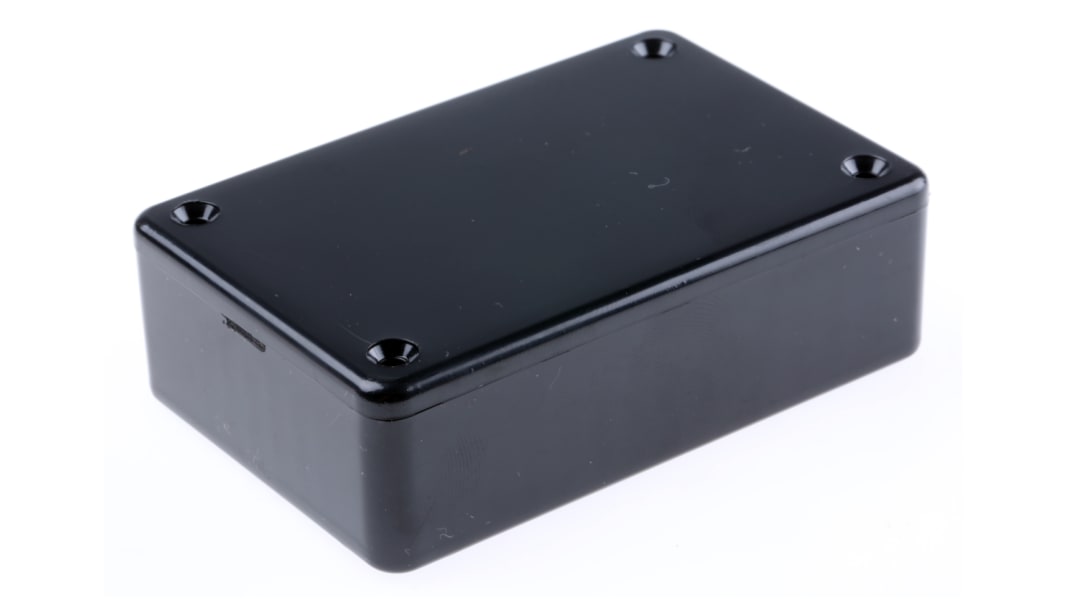 Hammond, 難燃性ABS, 85 x 56 x 25mm, Black, 1591MBK
