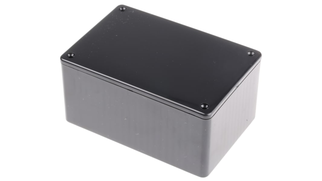 Caja Hammond de ABS pirroretardante Negro, 120 x 80 x 59mm, IP54