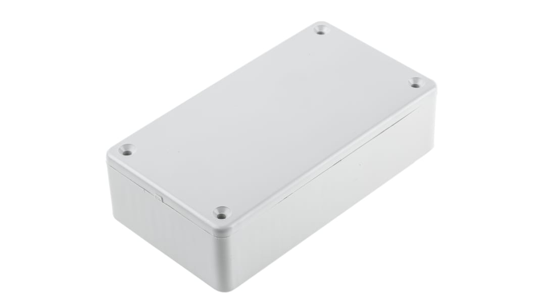 Hammond 1591 Series Grey Flame Retardant ABS Enclosure, IP54, Grey Lid, 112 x 62 x 31mm