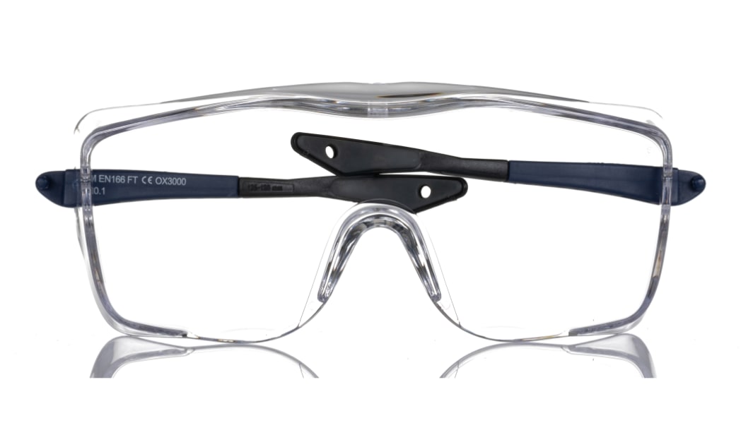 3M OX3000 Coverspec Anti-Mist UV Safety Glasses, Clear PC Lens, Vented