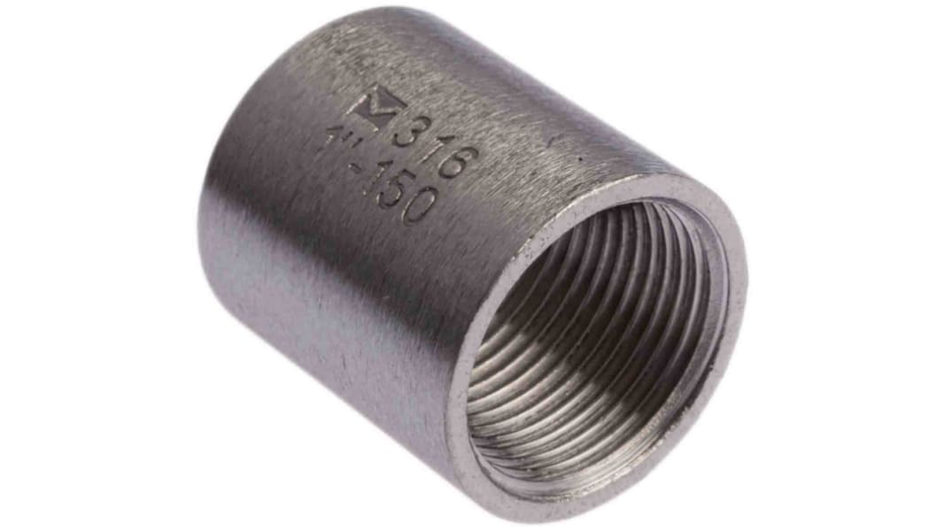 RS PRO Edelstahl-Rohrverschraubung Adapter Edelstahl, G 1Zoll x G 1Zoll