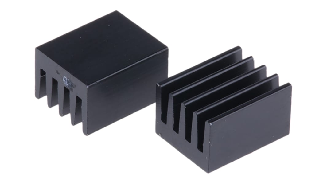 Fischer Elektronik Kühlkörper für Universelle rechteckige Alu 71K/W, 10mm x 8mm x 6mm
