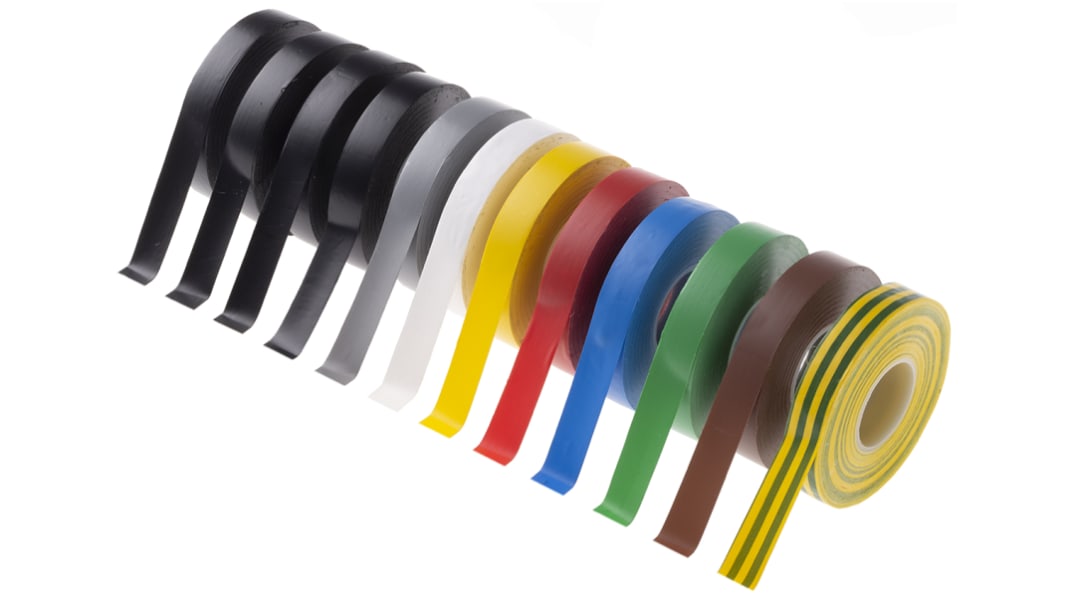 Cinta aislante de PVC Advance Tapes AT7 de color Colores variados, 12mm x 20m, grosor 0.13mm