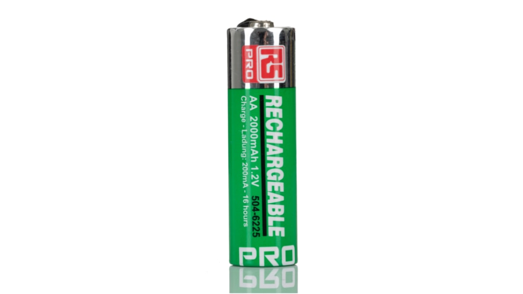 RS PRO 充電式単三電池, ニッケル水素, 公称電圧1.2V, 2Ah