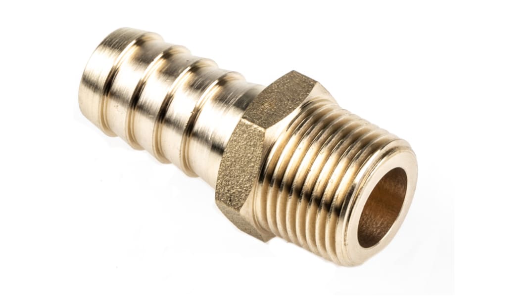 RS PRO Hose Connector Hose Tail Adaptor, G 3/8in 1/2in ID