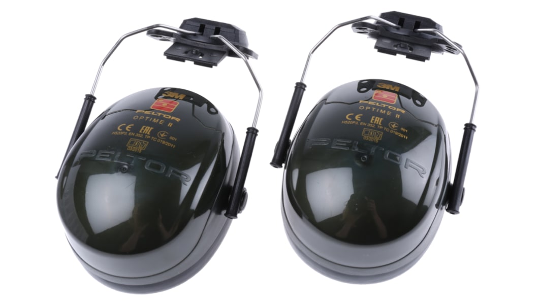 3M PELTOR Optime II Ear Shells with Helmet Attachment, 31dB