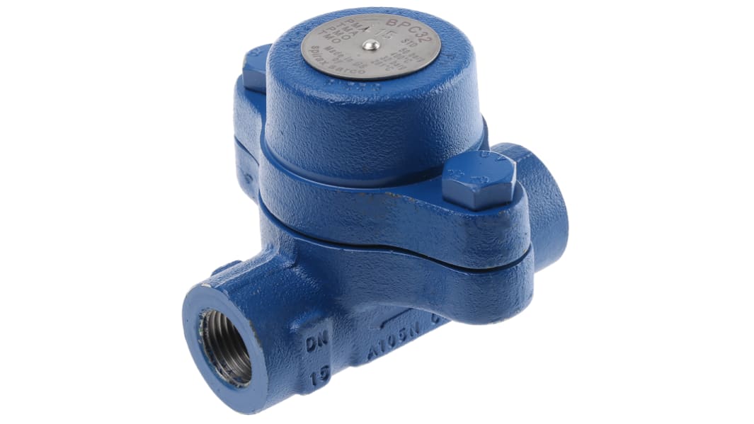 Spirax Sarco Kondensatableiter Thermostatisch BSP1/2 Buchse, Horizontal, Vertikal, 32 bar +300°C Stahl