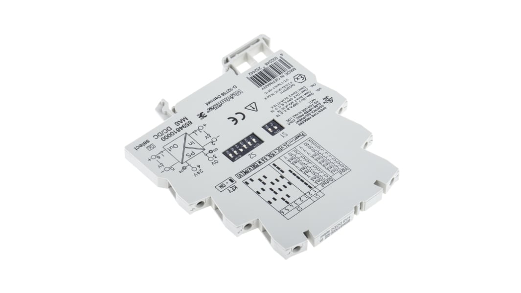 Weidmuller ACT20X Series Signal Conditioner, Current, Voltage Input, Current, Voltage Output, 24V dc Supply