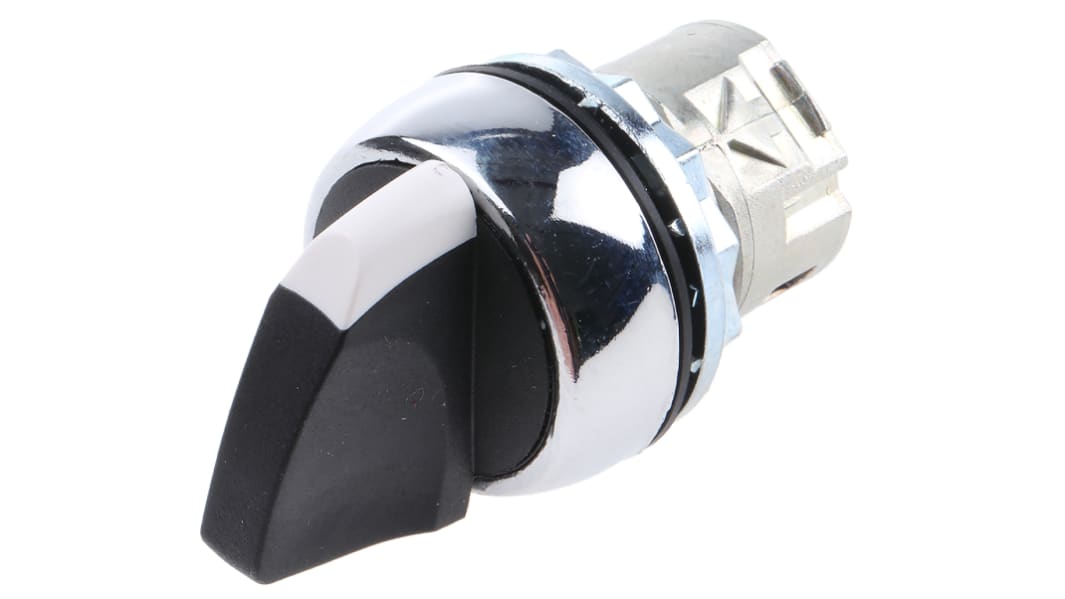 Allen Bradley 800F Series 2 Position Selector Switch Head, 22mm Cutout, Black Handle