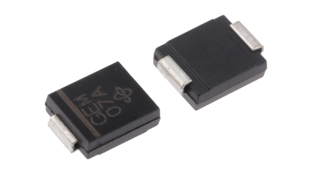 Vishay, TVS-diode, 1500W, Envejs, 24.4V, 15V, 2 ben, SMC, SMCJ15A-E3/57T