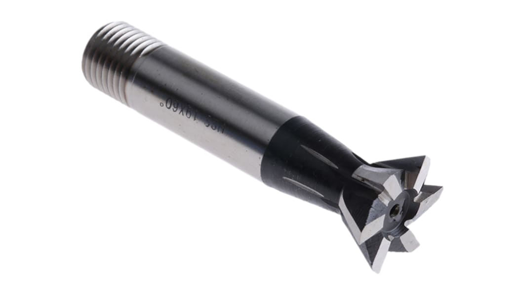 Fraise queue d'aronde RS PRO 63 mm HSS Standard, 60°, 19mm