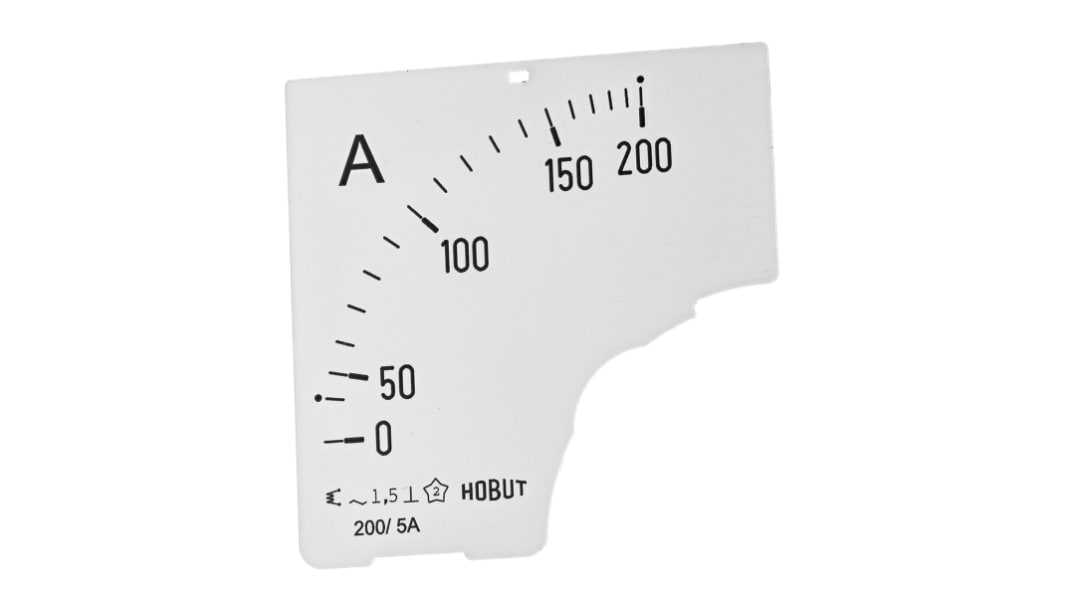 HOBUT メータスケール, 200/5A CTの0/200 Aメータスケール, D72 DIAL 0/200A
