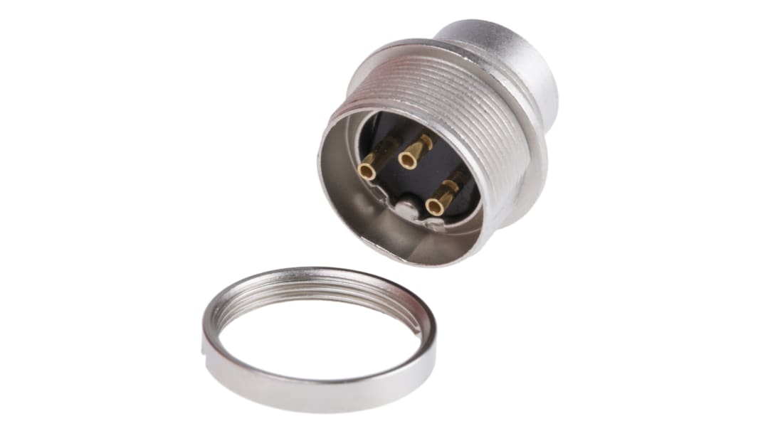 Lumberg SFV M16 DIN-Stecker Gerade 3-polig, 250 V ac / 5A IP40, Lötanschluss Tafelmontage