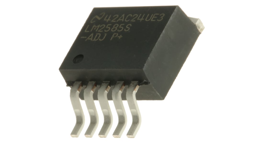Texas Instruments LM2585S-ADJ/NOPB, Boost Converter, Step Up 3A Adjustable, 115 kHz 5-Pin, TO-263