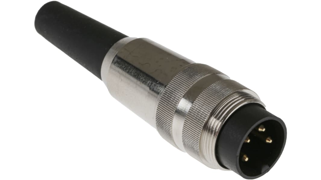 Lumberg SV M16 DIN-Stecker Gerade 4-polig, 250 V ac / 5A IP40, Lötanschluss Kabelmontage