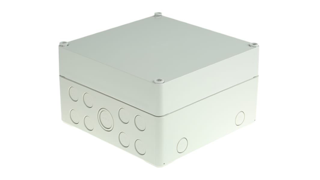 Caja Spelsberg de Poliestireno Gris, 200 x 200 x 113.4mm, IP65