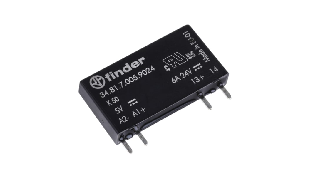 Finder 34 THT Halbleiterrelais DC, 1-poliger Schließer 24 Vdc / 6 A