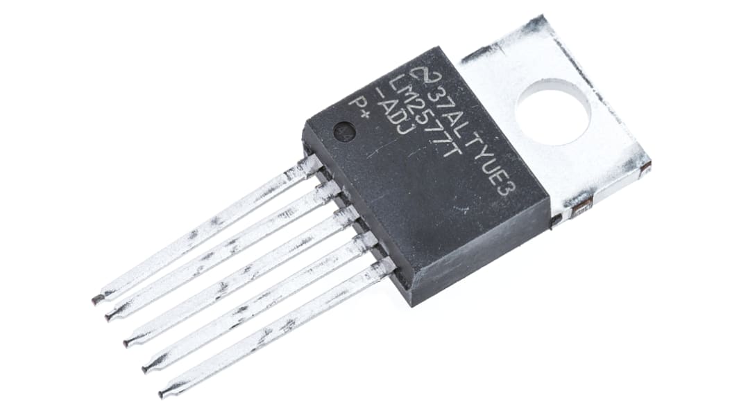 Texas Instruments LM2577T-ADJ/NOPB, Step Up Regulator, Step Up 3A Adjustable, 56 kHz 5-Pin, TO-220