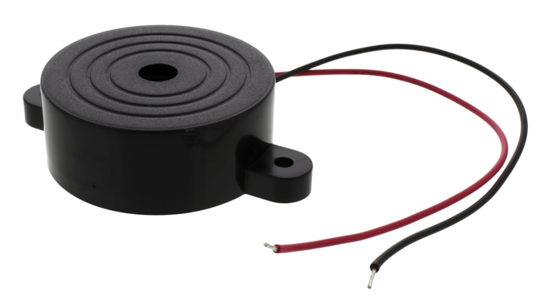 Cicalino piezo RS PRO, 28V cc, Ø 41.8mm, 81dB, tono Intermittente, Montaggio a pannello