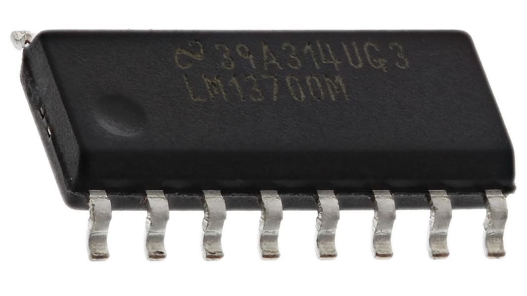 Texas Instruments Operationsverstärker Transkonduktanz SMD SOIC, einzeln typ. 3 → 28 V, biplor typ. ±12 V, ±15