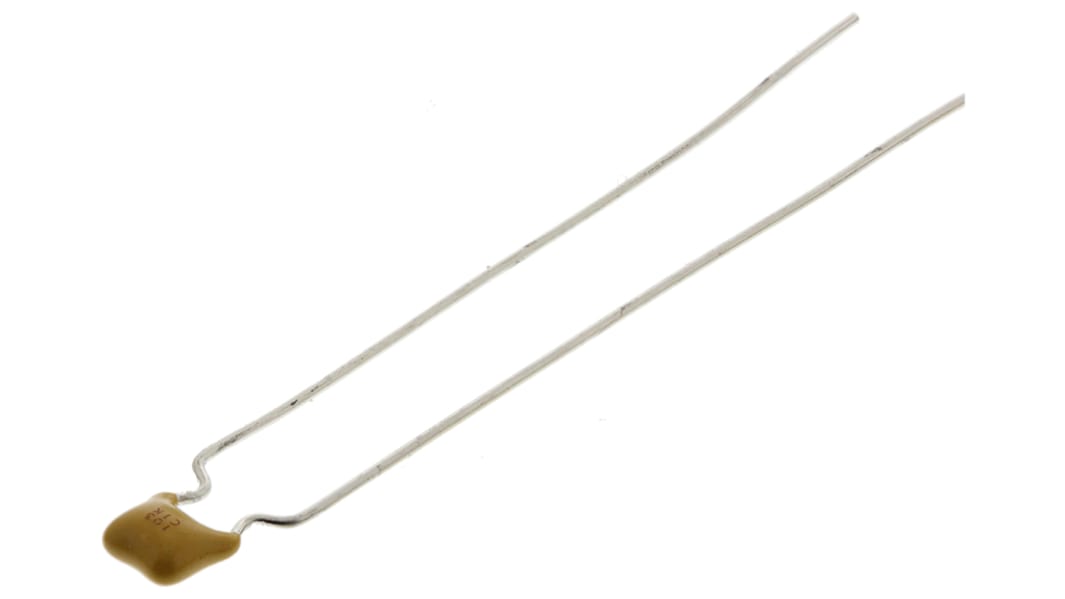 KYOCERA AVX, SR, THT MLCC, Vielschicht Keramikkondensator X7R, 10nF ±10% / 100V dc