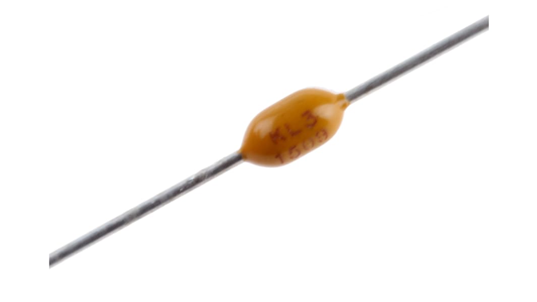 KEMET 330nF Multilayer Ceramic Capacitor MLCC, 50V dc V, ±20% , Axial