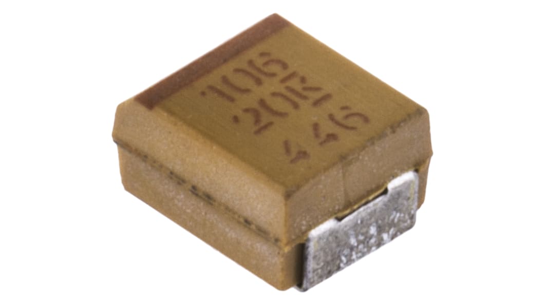 KEMET タンタルコンデンサ,10μF,20V dc,B,T491B106K020AT