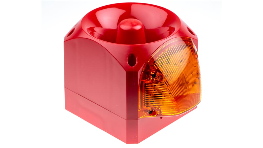 Segnalatore acustico e luminoso Klaxon serie Nexus, Ambra, 10 → 60 V c.c., 105dB a 1 m