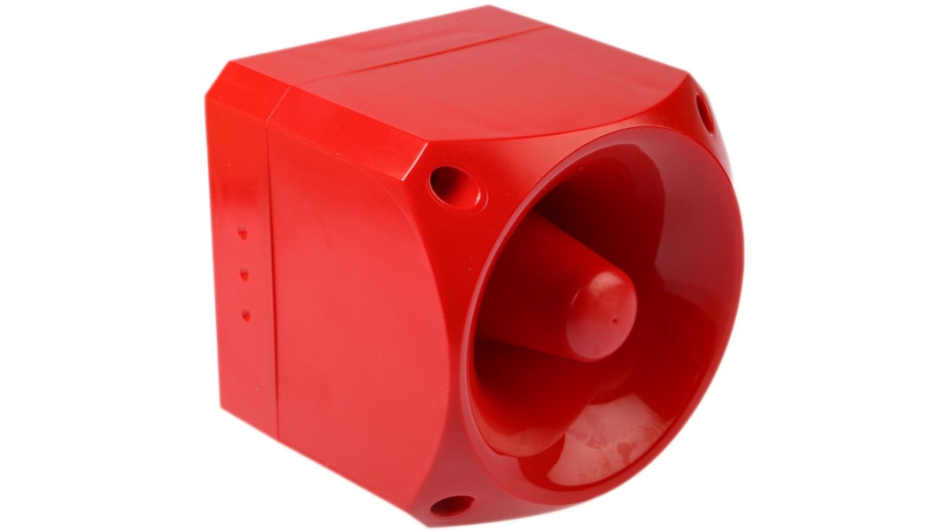 Klaxon Nexus 105 Series Surface Mount Electronic Sounder, 110/230V ac, 105dB at 1 m, IP66, AC, 50-Tone
