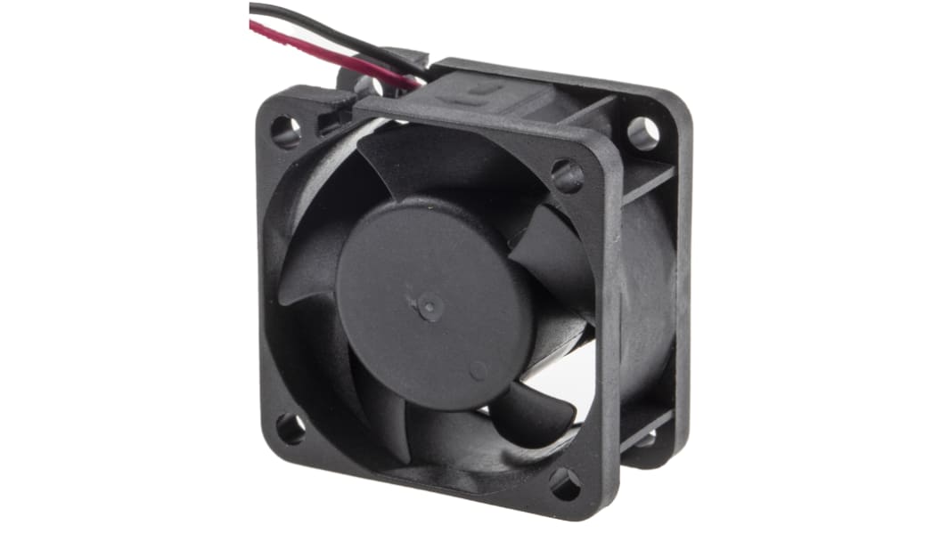 RS PRO Axial Fan, 12 V dc, DC Operation, 13.6m³/h, 1W, 80mA Max, 40 x 40 x 20mm