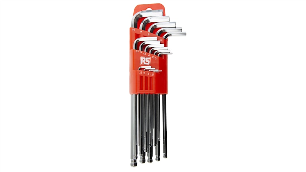 RS PRO 六角レンチ Metric L形 ボールエンド,六角形