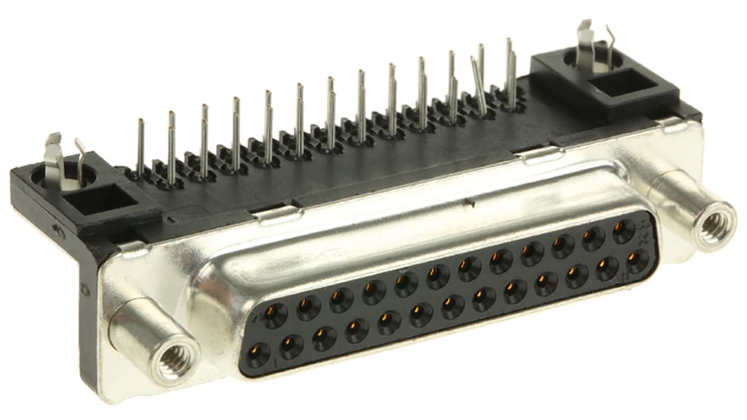 Amphenol Communications Solutions Delta D 25 Way Right Angle Through Hole D-sub Connector Socket, 2.76mm Pitch