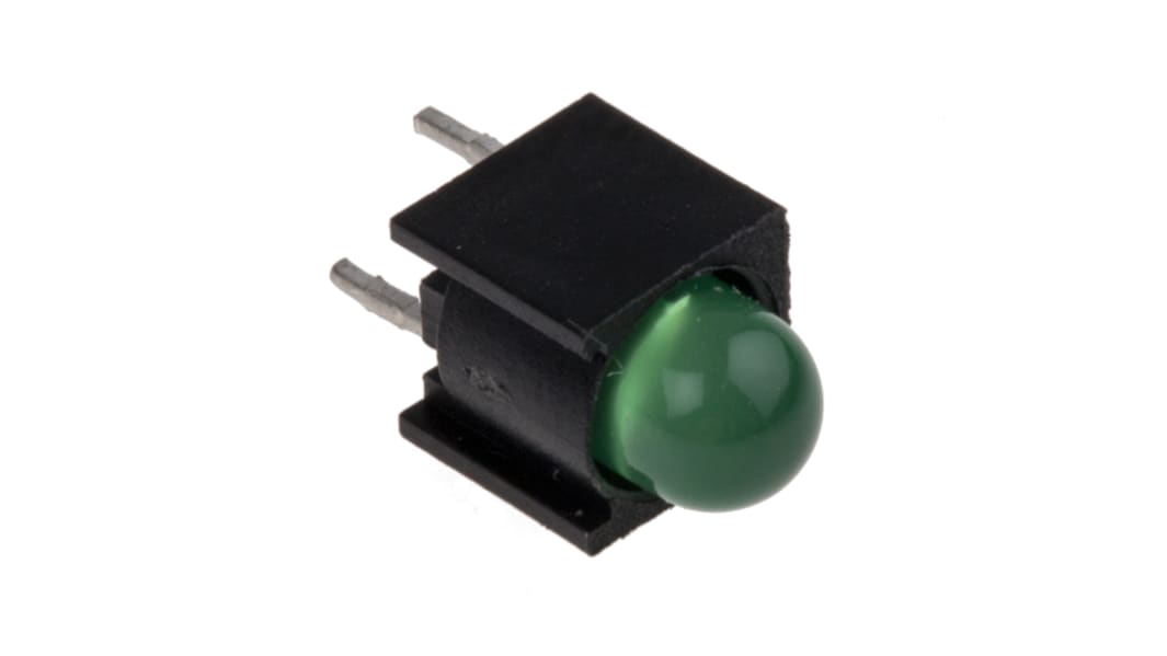 Dialight LED Anzeige PCB-Montage Grün 1 x LEDs THT Vertical 2-Pins 60° 2,1 V