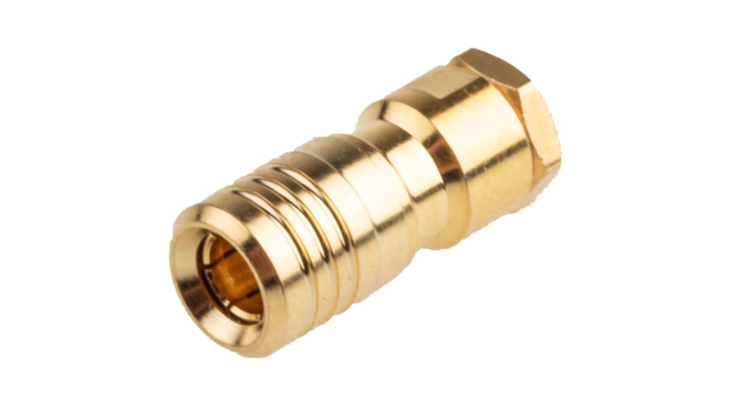 RS PRO, Jack Cable Mount SMB Connector, 50Ω, Clamp Termination, Straight Body