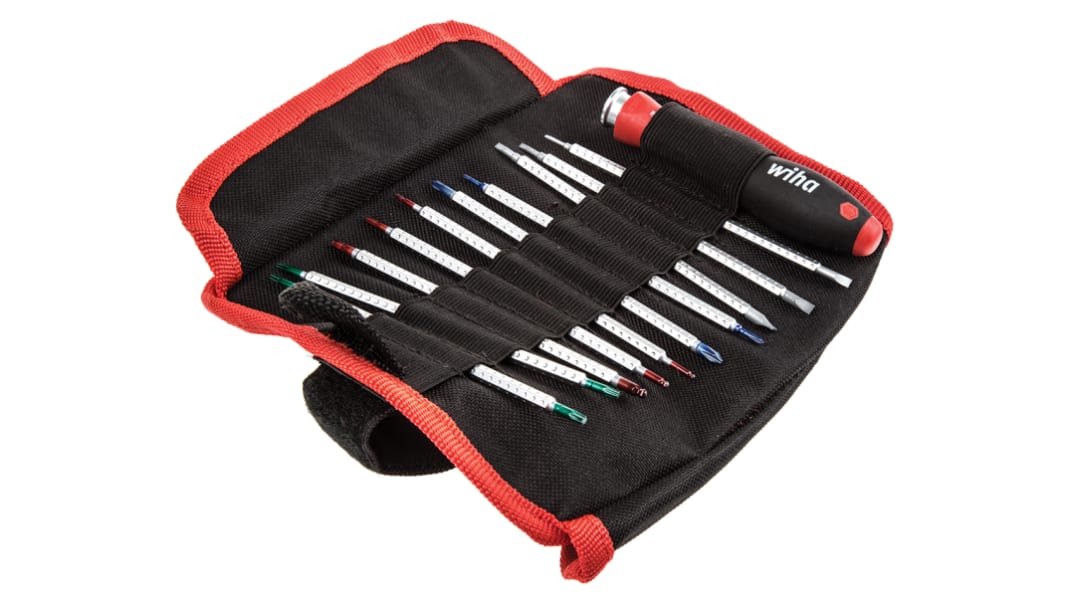 Wiha Tools Slotted; Phillips; Torx; Hexagon; Ball End Hexagon Screwdriver Set, 11-Piece