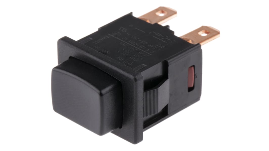 Marquardt Druckschalter Rastend Tafelmontage, EIN-AUS Schalter, 1-polig 250V ac / 16 A @ 250 V ac