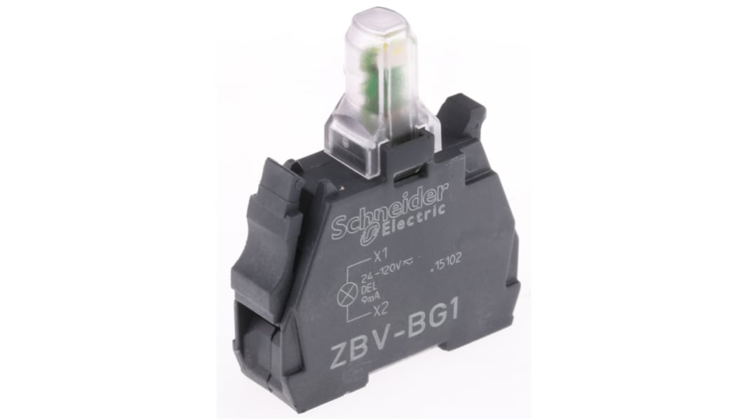 Schneider Electric Harmony XB Lichtblock Anzeigenblock Universal-LED Weiß beleuchtet 24 → 120V Schraubanschluss