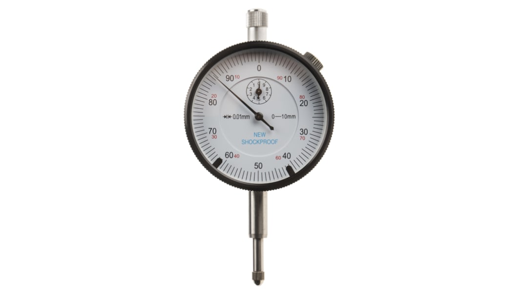 Comparateur RS PRO, résolution 0,01 mm Métrique